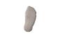 Chaussette courte beige unie sur fond blanc.