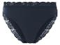 Culotte bleu marine avec dentelle.