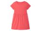 Robe corail à manches courtes pour enfant.