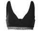 Soutien-gorge d'allaitement noir avec bordure en dentelle