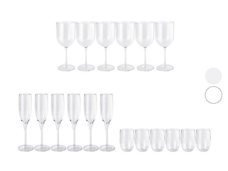 Aller en mode plein écran : ERNESTO® Lot de 6 verres en plastique - Image 1