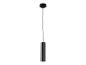 Lampe suspendue minimaliste noire, style moderne.