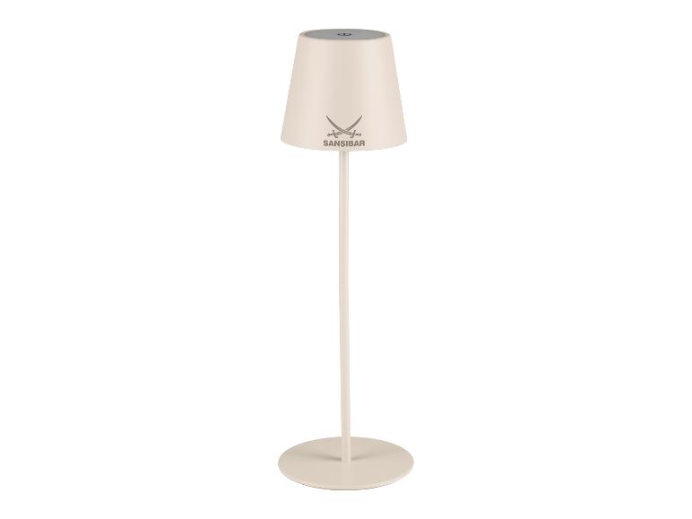 Lampe sur pied beige SansIbar au design minimaliste.