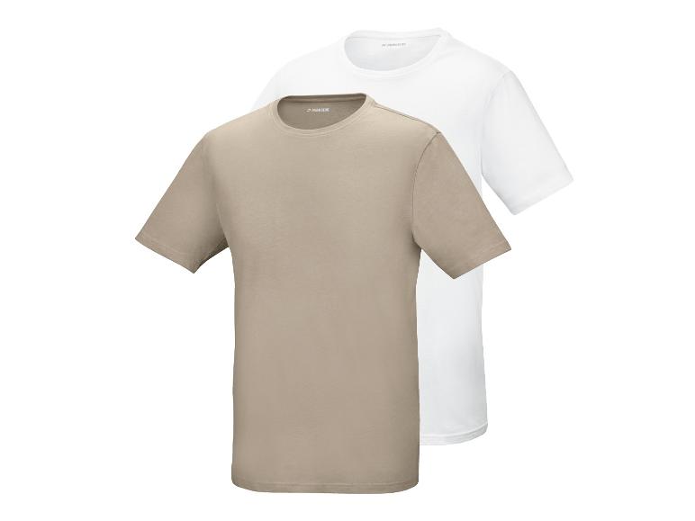 T-shirts à manches courtes beiges et blancs