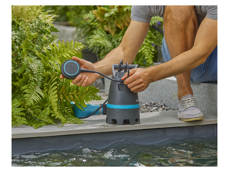 Pompe Gardena et capteur intelligents pour bassin.