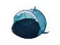 Tente enfant Cavit en forme de requin, bleue et noire.