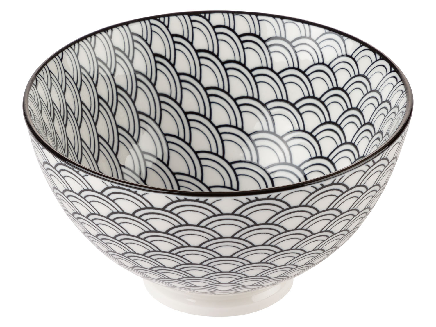 ERNESTO® Vaisselle de cuisine asiatique (Coupelle/noir et blanc)