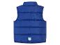 Gilet matelassé bleu pour enfant, détail ours.