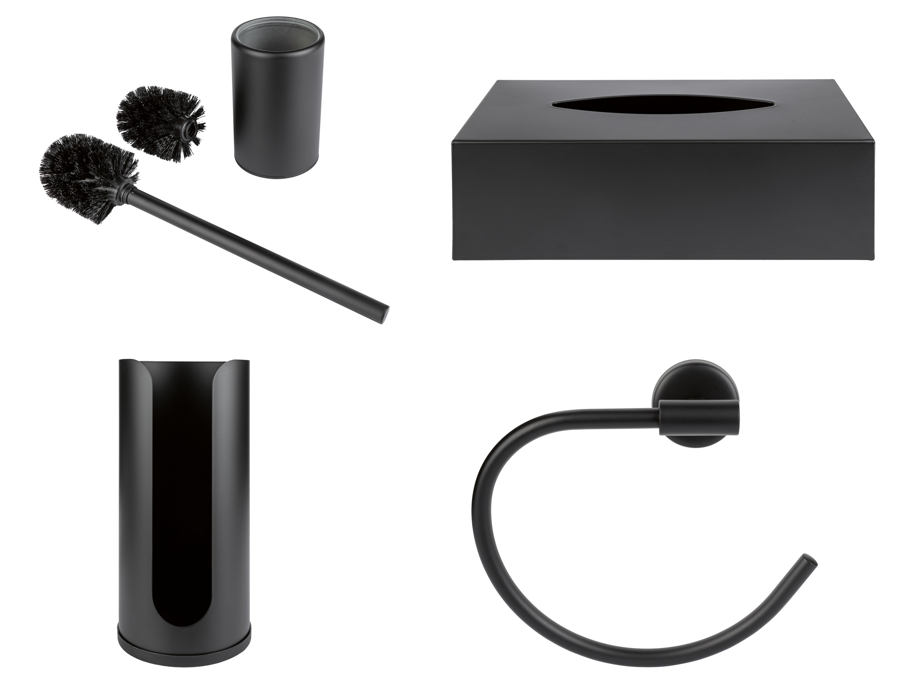 LIVARNO home Porte-brosse WC ou Boite à lingettes ou Porte-rouleau WC ou Porte-serviettes