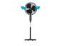 Ventilateur sur pied noir : refroidissement efficace.