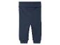 Pantalon bleu marine avec taille élastique.
