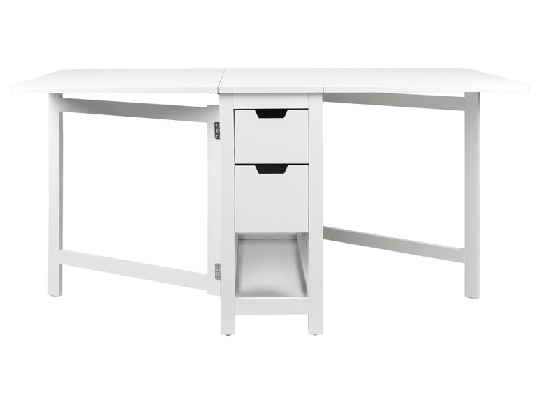 Aller en mode plein écran : LIVARNO home Table pliante, 150 x 74 x 80 cm, blanche - Image 4