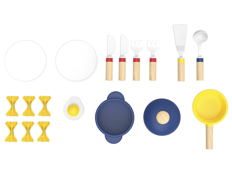 Aller en mode plein écran : Playtive Accessoires de cuisine en bois au design rétro - Image 20