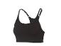 Brassière de sport noire à bretelles réglables