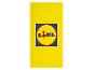 Serviette de plage jaune avec logo Lidl