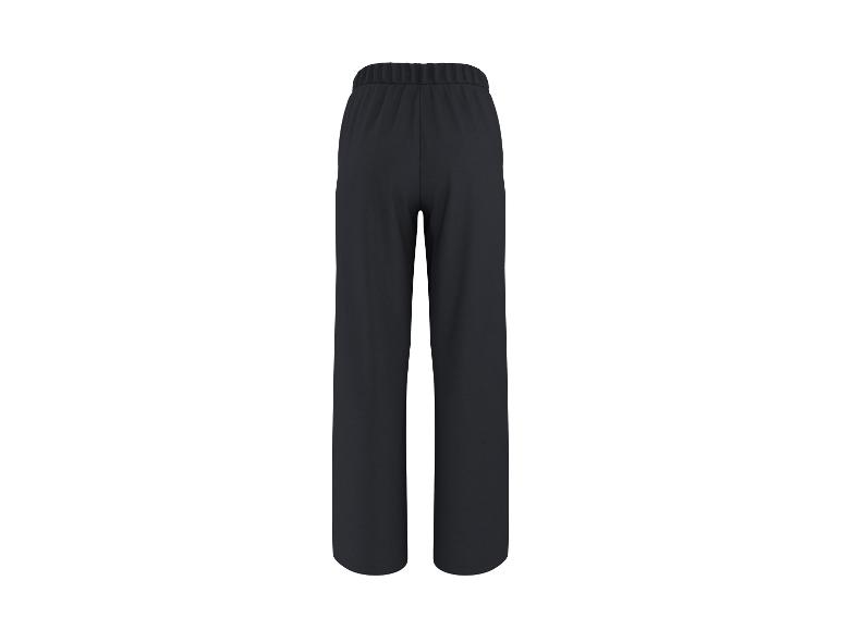 Pantalon noir ample avec taille élastique, vue arrière