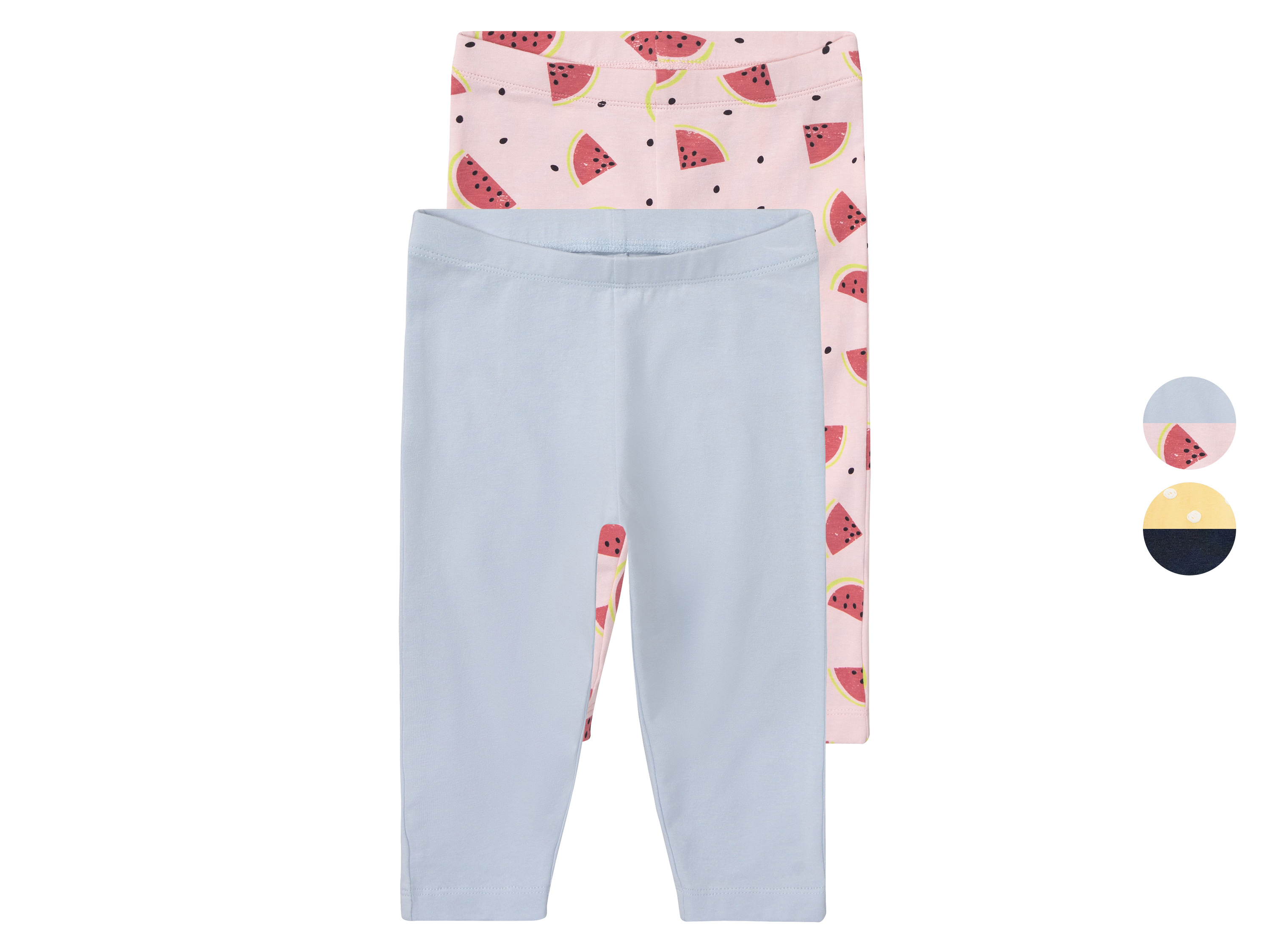 lupilu® Set de 2 leggings petite fille