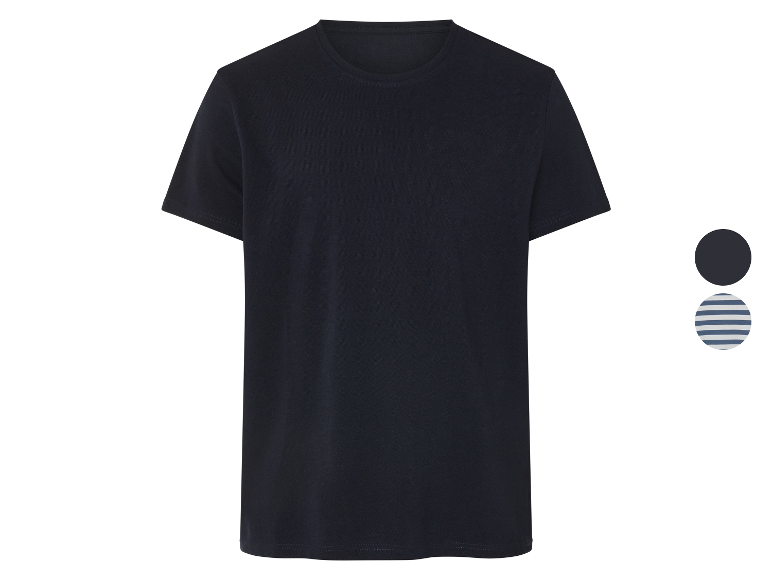 T-shirts homme : bleu marine et rayées.