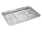 Plaque de cuisson et grille en acier inoxydable.