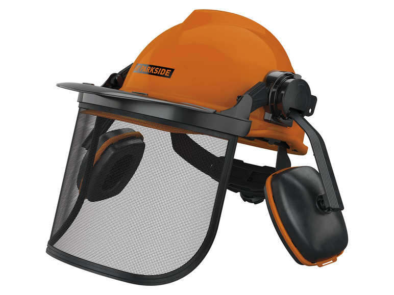 Aller en mode plein écran : PARKSIDE® Casque de protection forestière, avec visière pliante amovible - Image 1