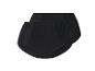 Deux culottes noires pour femmes avec des détails en dentelle.