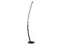 Lampe sur pied moderne au design incurvé élégant.