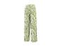 Pantalon large femme à imprimé zèbre vert et blanc.