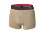 Boxer beige avec bande bleu marine et rouge de Parkside.