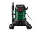 Nettoyeur haute pression Parkside : appareil vert foncé avec roues et lance.