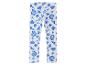 Leggings enfant, motif coquillages et étoiles de mer bleus.