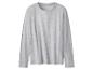 T-shirt gris en coton à manches longues