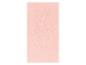 Serviette de bain rose pâle, douce et moelleuse.