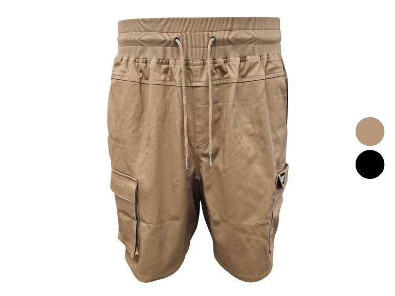 Shorts marron pour homme avec cordon de serrage à la taille et poches latérales