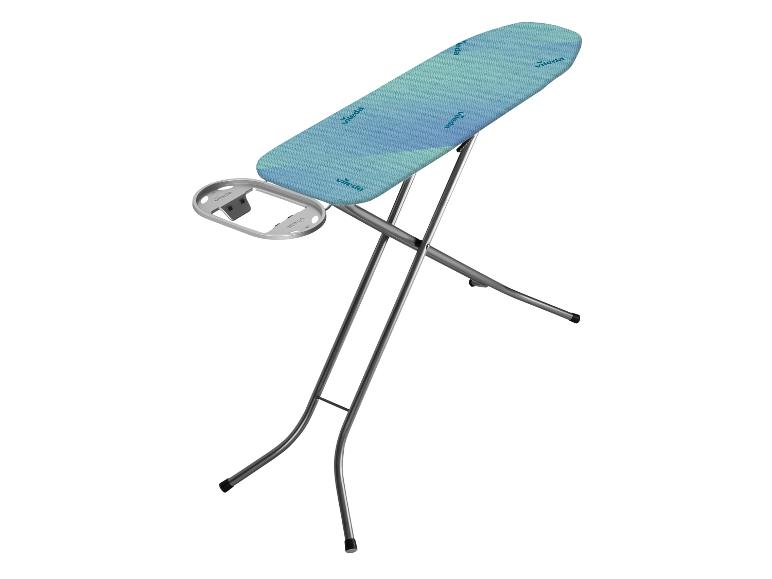 Table à repasser Vileda avec housse bleu-vert et base métallique