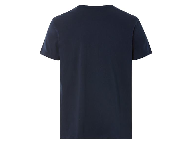 T-shirt homme bleu marine, vue arrière.