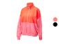Veste zippée rose et orange : vêtement sport, style deux tons.