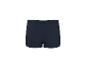 Caleçon boxer bleu foncé, vue arrière.