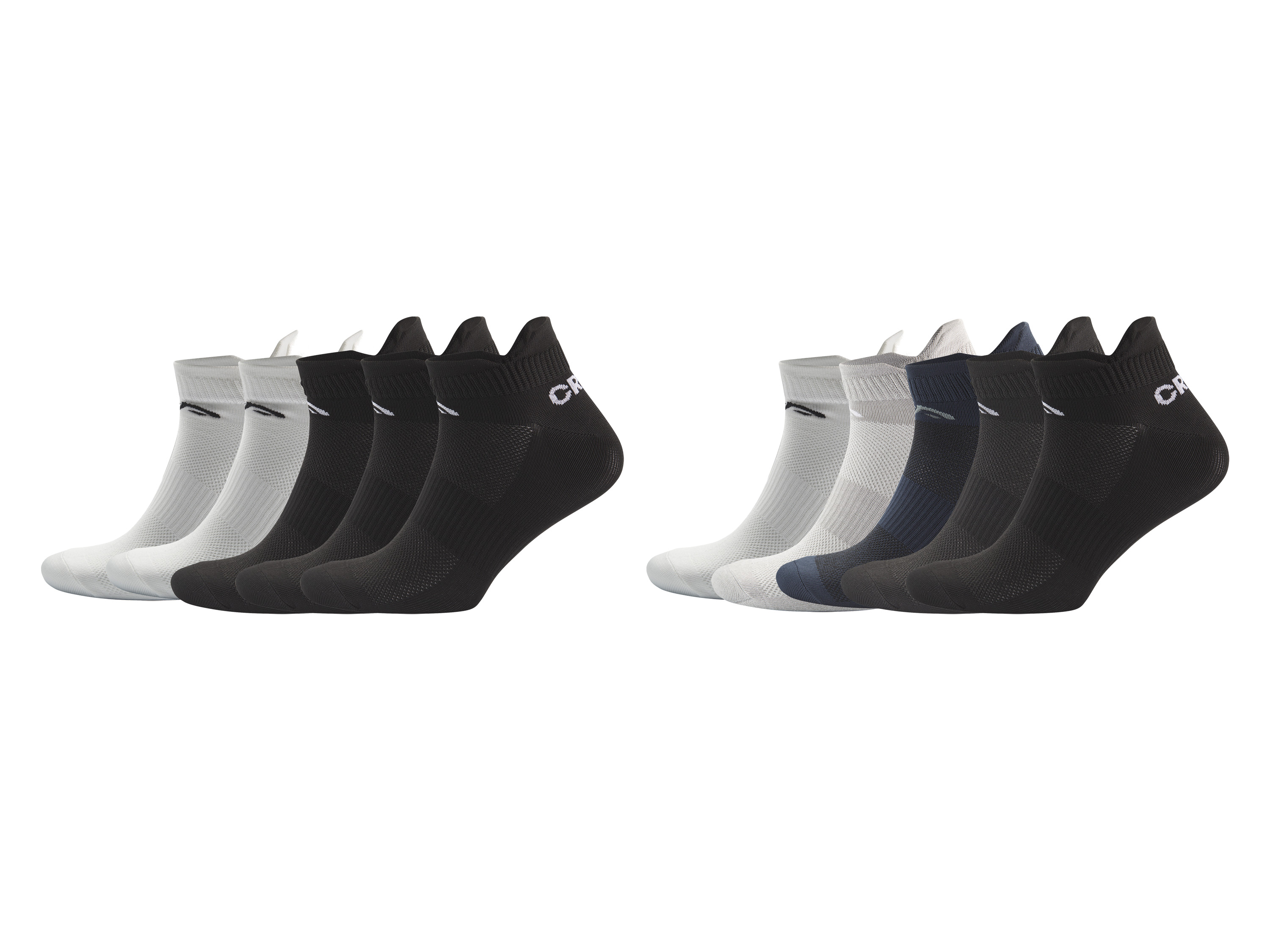 CRIVIT Lot de 5 paires de socquettes de sport homme
