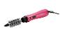 Sèche-cheveux rotatif SilverCrest rose avec embout brosse.
