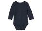Body bébé manches longues, couleur marine foncé.