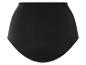 Slip de bikini noir taille haute.