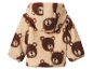 Veste en polaire pour bébé avec motif oursons.