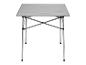 Table pliante en aluminium pour le camping.