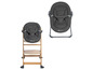 Deux chaises Bebe Confort : une chaise haute et une balancelle.