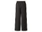 Pantalon large noir pour femme avec taille élastique.