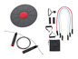 Un kit de fitness avec un disque d'équilibre, une corde à sauter et des bandes de résistance.