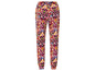 Un pantalon avec un motif paisley coloré.