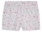 Shorts gris pour enfant, motif oiseaux et pattes d'animaux.