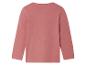 T-shirt rose à manches longues pour enfant, vue arrière.
