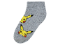 Chaussettes grises à motifs Pikachu Pokémon.